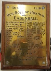 2. WW1 Memorial Plaque